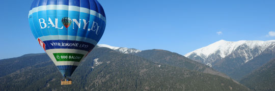 Přelet Tater v horkovzdušném balonu